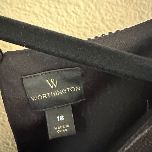 Worthington Black and White Pantsuit ‎ Size 18 - Picture 6 of 10